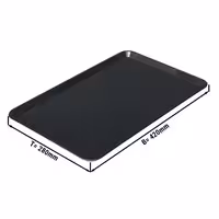 Bandeja de apresentação - Plástico - 280x420x18mm - Preto - retangular