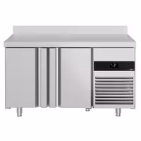 Rashladni pult PREMIUM - 1400x700 mm - 281 l - Ventilirano hlađenje - s 2 vrata - Podignuti rub