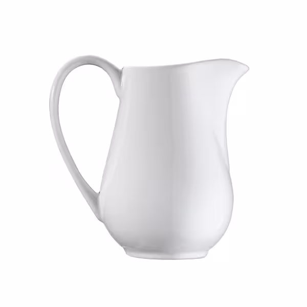 (12 pcs) MIX & MATCH - Milk Jug - 255ml - Porcelain - White - CE‑stamped