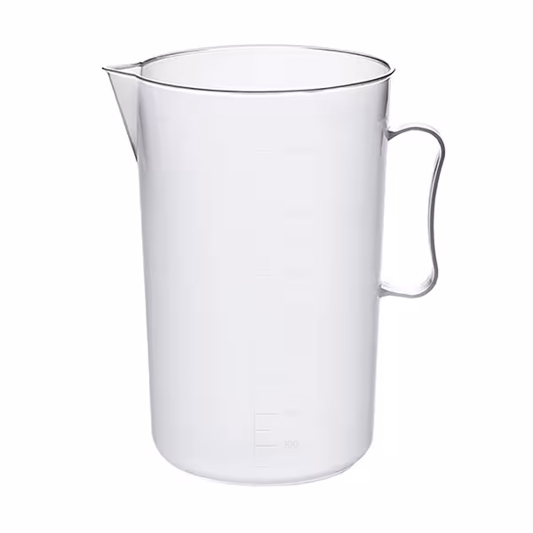 Måttkanna - polypropen - 2 l - med gradering i 100 ml-steg