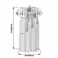 Cup & Saucer Dispenser - rotating - Stainless Steel - Countertop Version