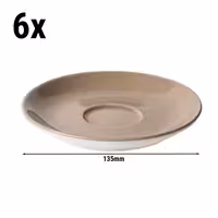 (6 adet) BART COLOUR CAFE - Fincan Tabağı - Ø135mm - Kahverengi