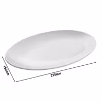 (6 szt.) WMF | Półmisek coupe BALANCE – owalny – porcelana – 290 x 190 mm
