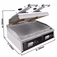Grătar de contact profesional High-Speed dublu - 12 kW - automat cu afișaj digital