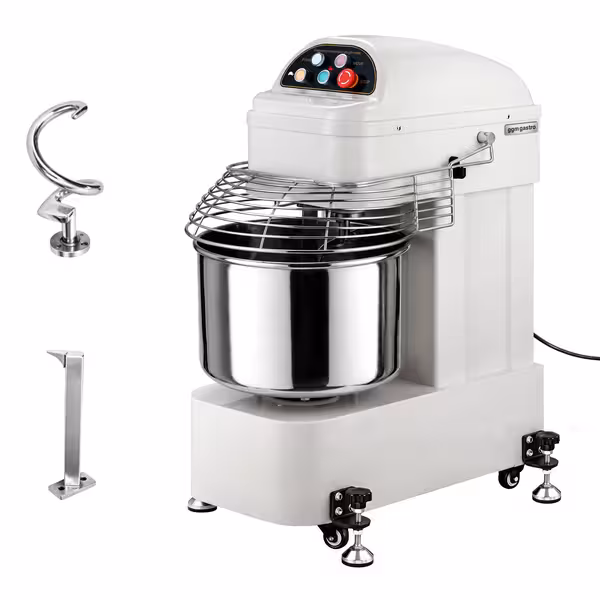 Amassadeira de espiral profissional - 20 litros / 8 kg - 2 velocidades - com cuba fixa