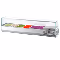 Countertop Prep Well / Refrigerated Topping Unit PREMIUM PLUS - 1493x353mm - 6x GN 1/4