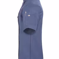KARLOWSKY | Ġakketta ta' stil denim għal chef għal nisa b'idejn qosra – Blu Vintage – Daqs: 34