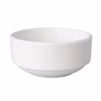 (6 adet) Tatlı / Salata Kasesi - Porselen - Budgetline - 260ml - köşeli - 120x120mm - Beyaz