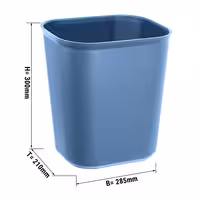 (2 pieces) Commercial plastic inner bins for waste bins - 10 litres