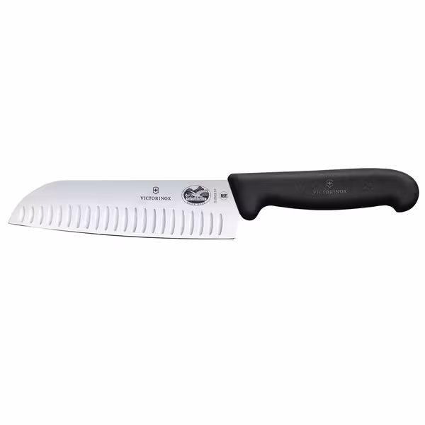 VICTORINOX | FIBROX - Cuțit Santoku cu margine festonată - lamă 170mm 