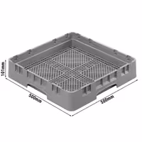 CAMBRO | CAMRACK® - Bestickkorg 1/1 - 500x500mm - Grå