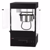 Commercial Popcorn Machine - 1.31kW - 5kg/h - with 1 kettle - Black