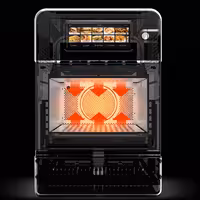 Commercial High Speed Oven - Touchscreen - 3.0kW - Stainless Steel - Ventless - incl. Pizza Tray, Mesh Basket | 80% Faster Cooking