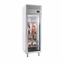 Dry Aging skříň na zrání masa - 680 mm - 1 skleněné dveře - Nerezová