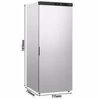 Commercial Upright Storage Fridge Stainless Steel PREMIUM - 533 litres - with 1 door