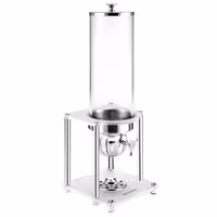 Commercial Cereal Dispenser - Rotary Dispense - Plastic Container - 3.7L - Stainless Steel Stand