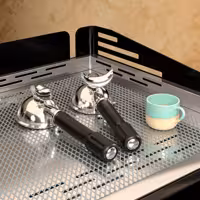 Profesyonel Espresso Kahve Makinesi "Compact" - 2 Gruplu - Manuel - dahil Ön Demleme (Preinfusion) Sistemi & 1 Buhar Kolu - Tall Cup