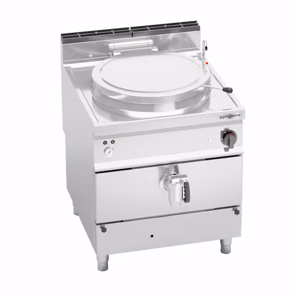 Gázüzemű Főzőüst - 150 liter - 20,9 kW - Indirekt fűtés - vízcsatlakozással