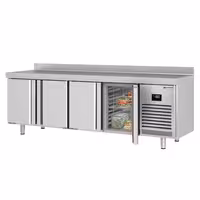 Zamrzni pult PREMIUM PLUS - 2452x700 mm - 630 l - Ventilirano hlađenje - s 4 vrata - Podignuti rub