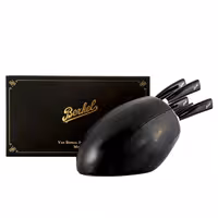 BERKEL | ELEGANCE - Bloco de facas com 5 facas - couro preto