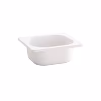 (6 pcs) Melamine Gastronorm Tray GN 1/6 - ECO - White - 0.8L - Depth: 65mm