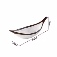 (6 adet) Kase - Melamin - CROCKER - 170ml - 305x100mm - Derinlik:75mm - Beyaz/Kahverengi