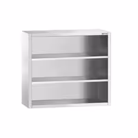 خزانة حائط ستانلس ستيل PREMIUM - 1000x400mm - بدون باب انزلاقي - بدون باب ذو أجنحة - ارتفاع 1000 mm