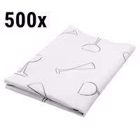 (500 unid) Pano de polimento - Microfibra (70% poliéster / 30% poliacrílico) - lavável a 95°C; Profissional - 40x60cm