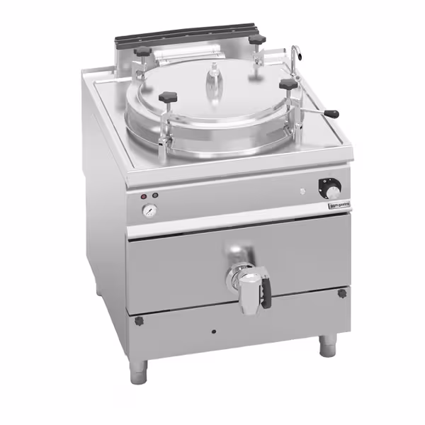 Gázüzemű Főzőüst - 150 liter - 20,9 kW - Indirekt fűtés - vízcsatlakozással