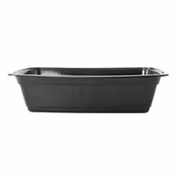 (300 pcs) Food Lidding Tray Polypropylene - 1000ml - Rectangular - Black