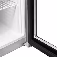 Szafa chłodnicza magazynowa PREMIUM – stal nierdzewna – 305 L – z 1 drzwiami szklanymi