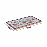 (6 pcs) GN 1/3 Gastronorm Tray - ARABESQUE - Melamine - 325x176mm - Height: 20mm - Terracotta