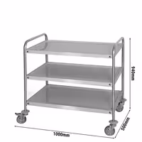 Carrello di servizio - 1000x500mm - con 3 ripiani