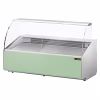 Serve Over Counter - 2506x979mm - front panel light green - capacity 512 litres