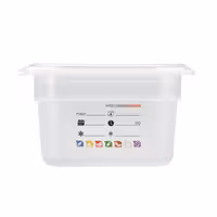 (6 pieces) CAMBRO | SafeTrak – Polypropylene – GN 1/9 container – translucent – height: 100mm