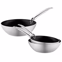 Wok-Pann-Set – Aluminium – 3-Deeler