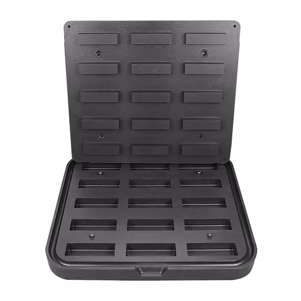 Tartolet Makinesi Kalıp Plakası / Pleyti - Dikdörtgen - 90x26 mm - 15 Gözlü - TMNP ile uyumlu