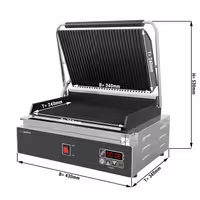 Pult za pripremu - 1210 mm - 2 vrata - Za 9x GN 1/6 - Uklj. digitalni kontaktni roštilj
