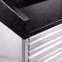 Stół chłodniczy do pizzy PREMIUM – 2000 x 800 mm – z 2 drzwiami i 7 szufladami – z witryną nadstawną chłodniczą LED na 10x GN 1/4