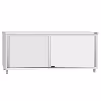 Armário de Trabalho em Aço Inoxidável ECO - 2000x700mm - com portas de correr