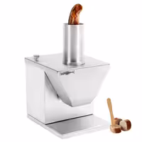Maşină de tăiat cârnaţi profesional - 188x225x327 mm - 135 W - cu 2 lame - Lățime de tăiere: 5 până la 35 mm