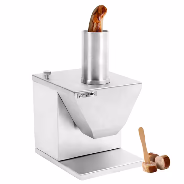 Maşină de tăiat cârnaţi profesional - 188x225x327 mm - 135 W - cu 2 lame - Lățime de tăiere: 5 până la 35 mm