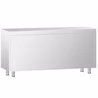 خزانة قاعدية ستانلس ستيل PREMIUM - 1600x700mm - أبواب منزلقة وحدة أدراج 3 يسار