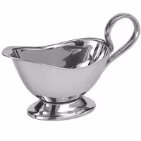 (6 pcs) Gravy Boat PROFI - Stainless steel 18/8 - 120ml - 160x72x93mm