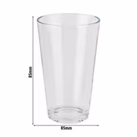 (6 adet) Karıştırma Bardağı - Cam - 400ml