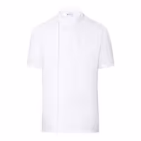 (6 peças) Karlowsky - Camiseta de manga curta Throw-Over Chef - Branca - Tamanho: L