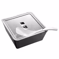 (6 pcs) Serving Spoon PREMIUM - Length: 265mm - Melamine - White