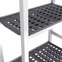 وحدة رفوف ألمنيوم - بداية - 1740x1800mm - عمق: 560 mm - 4 رفوف - الحمولة: 900 kg