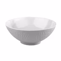 (6 adet) Kase - ASIA PLUS - Melamin - 1,1L - köşeli - 200x200mm - Derinlik:80mm - Beyaz/Gri
