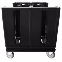 Dozator tanjura - bez grijanja - 985 x 760 x 900 mm - s kotačima & 6 podesivih pregrada - 180-480 tanjura - polietilen
